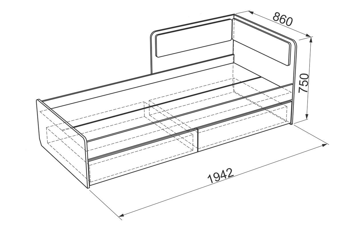 Кушетка раздвижная со спальным местом (Размеры не менее 112 × 72 × 75)