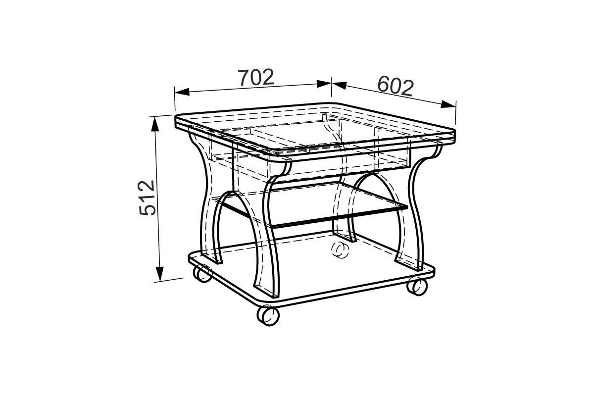 Журнальный стол чертежи с размерами
